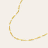 Open Link Segment Chain Necklace Vermeil Zoe Lev Jewelry