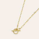 Open Link Toggle Necklace Vermeil Zoe Lev Jewelry Yellow Gold Vermeil
