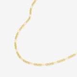 Open Link Segment Chain Necklace Vermeil Zoe Lev Jewelry