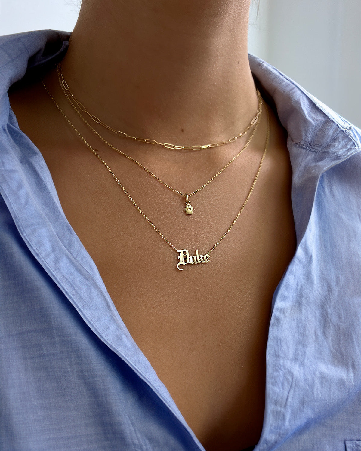 14K Gold Paw Pendant Zoe Lev Jewelry