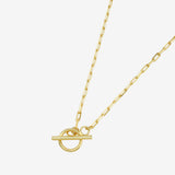 Open Link Toggle Necklace Vermeil Zoe Lev Jewelry