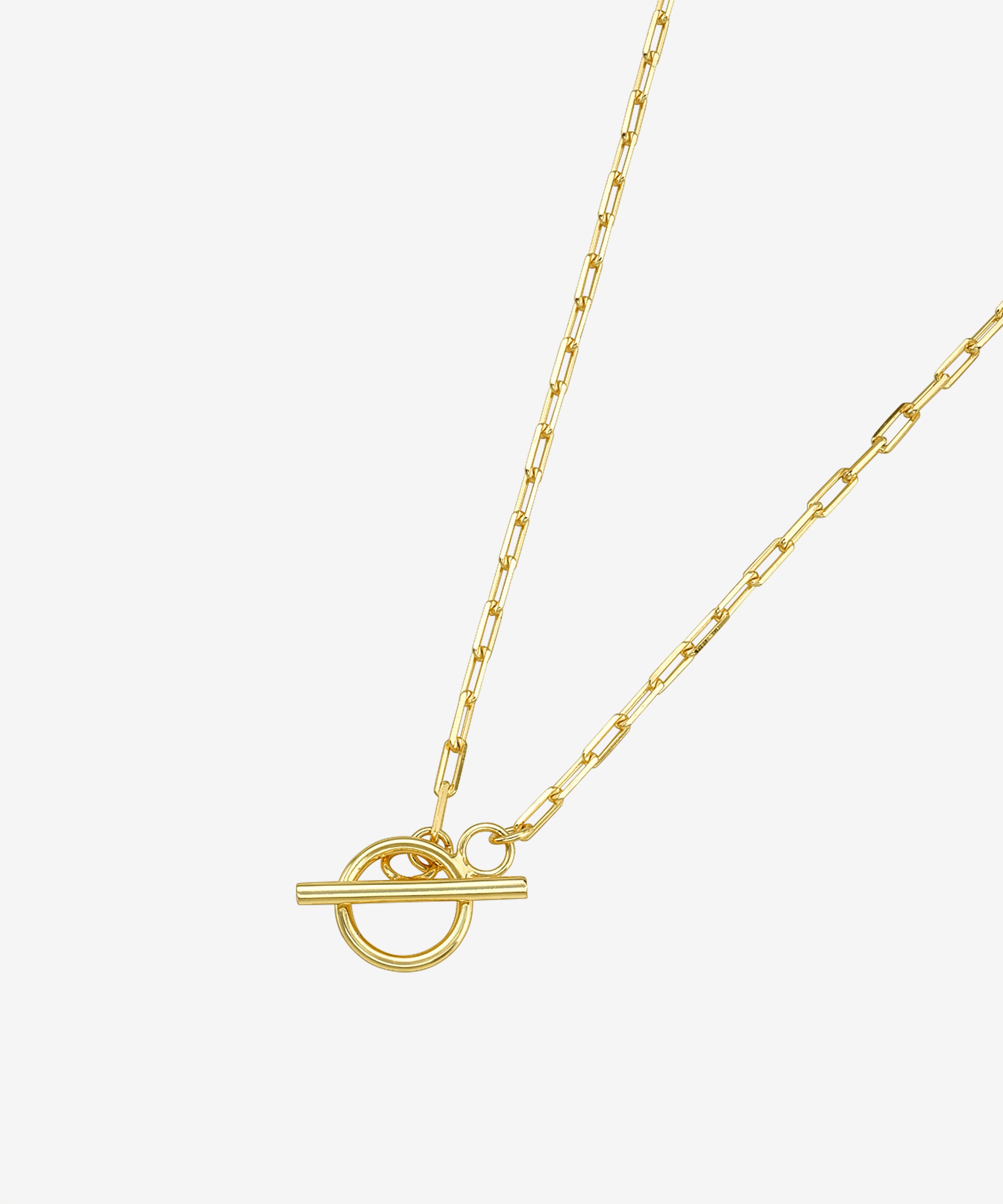 Open Link Toggle Necklace Vermeil Zoe Lev Jewelry