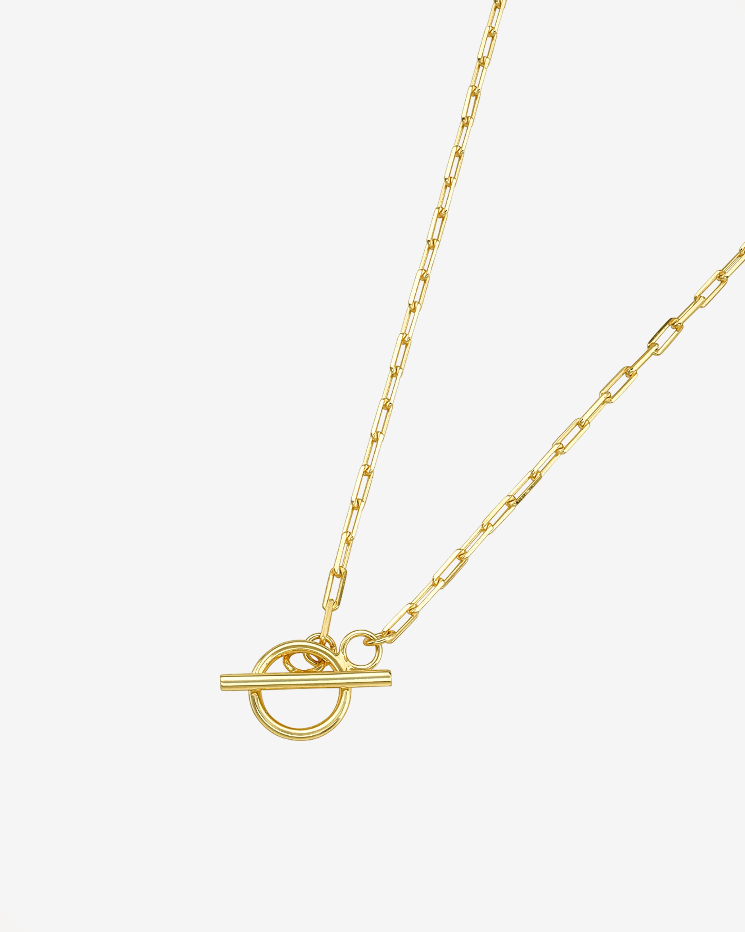 Open Link Toggle Necklace Vermeil Zoe Lev Jewelry