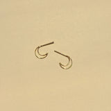 Open Moon Stud Earrings Studs Zoe Lev Jewelry