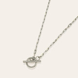 Open Link Toggle Necklace Vermeil Zoe Lev Jewelry Sterling Silver
