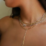 3 Prong Diamond Tennis Necklace Zoe Lev Jewelry