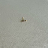 Pave Diamond Cupid Arrow Stud - Single SAMPLE SALE Zoe Lev Jewelry