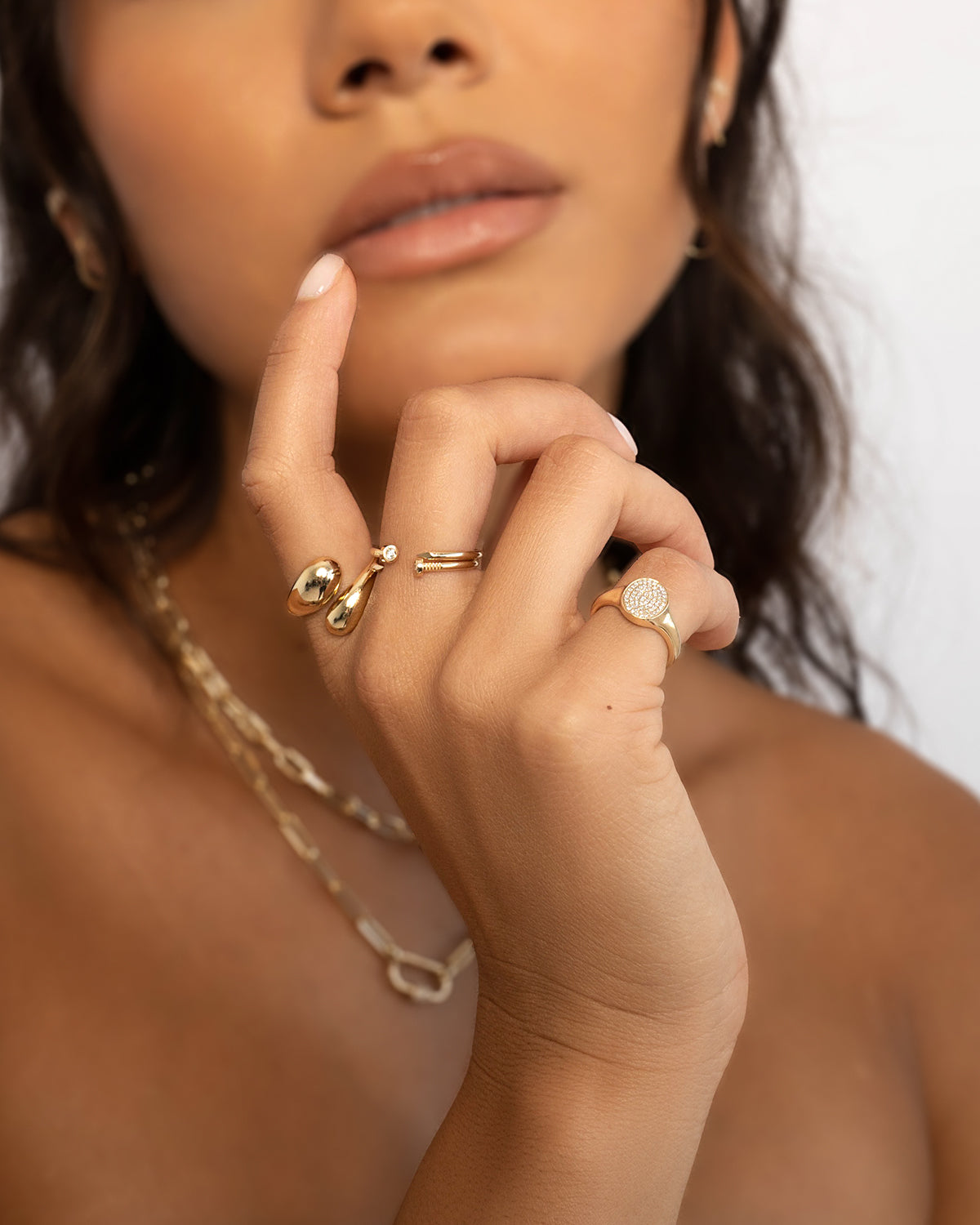 Dome Wrap Ring Vermeil Zoe Lev Jewelry