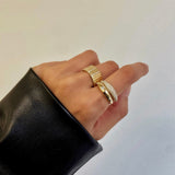 Large Diamond Cigar Bar Ring Zoe Lev Jewelry