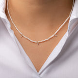 Pearl Bead Necklace Personalized Zoe Lev Jewelry