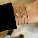 14k Gold Heart Bracelet Zoe Lev Jewelry