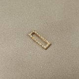 Diamond Rectangle Enhancer SAMPLE SALE Zoe Lev Jewelry