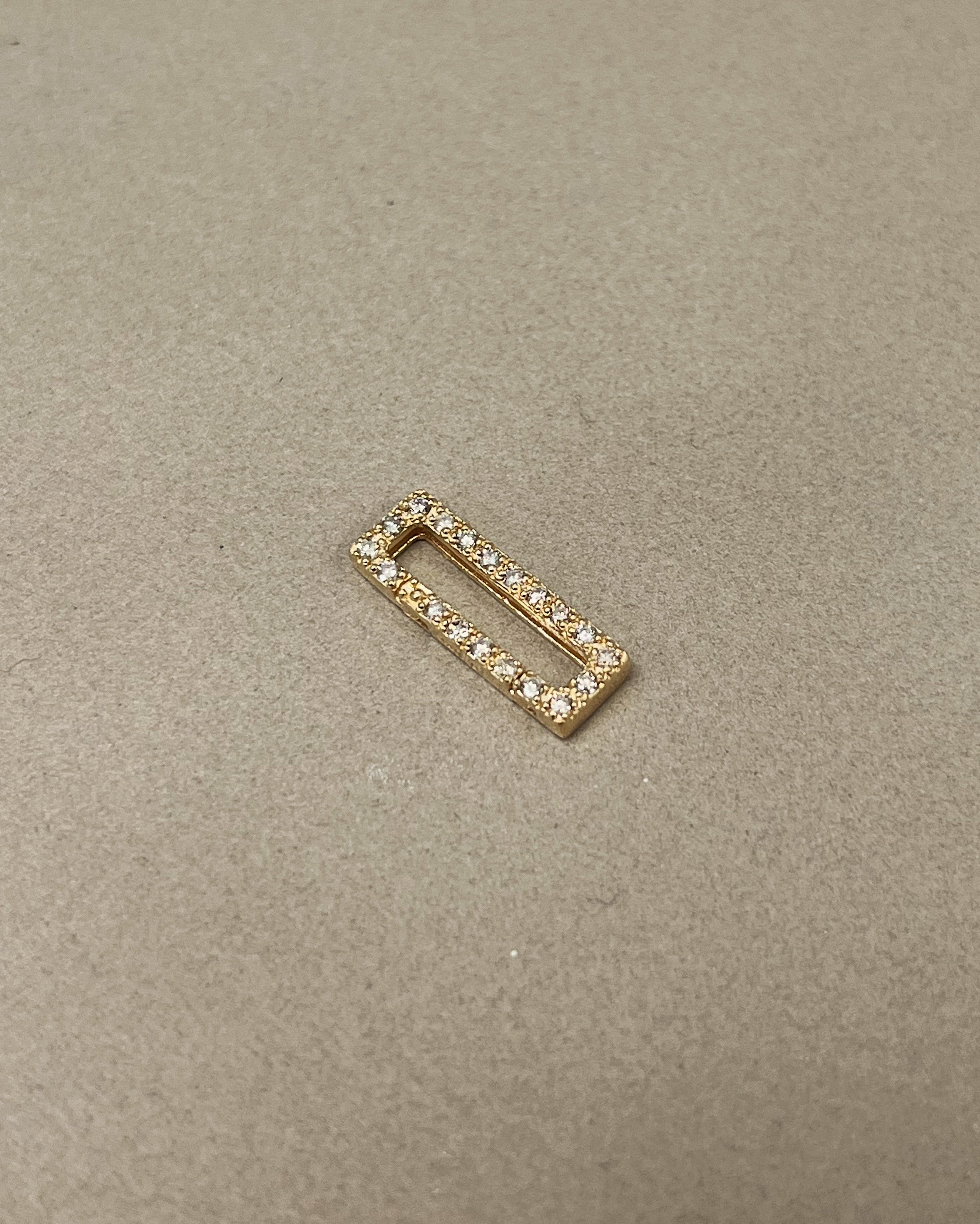 Diamond Rectangle Enhancer SAMPLE SALE Zoe Lev Jewelry