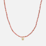 Pink Rhodochrosite Bead Necklace Personalized Zoe Lev Jewelry