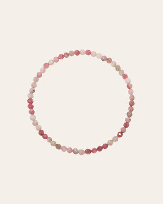 Pink Rhodochrosite Bead Bracelet