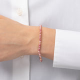 Pink Rhodochrosite Bead Bracelet Bead Bracelets Zoe Lev Jewelry