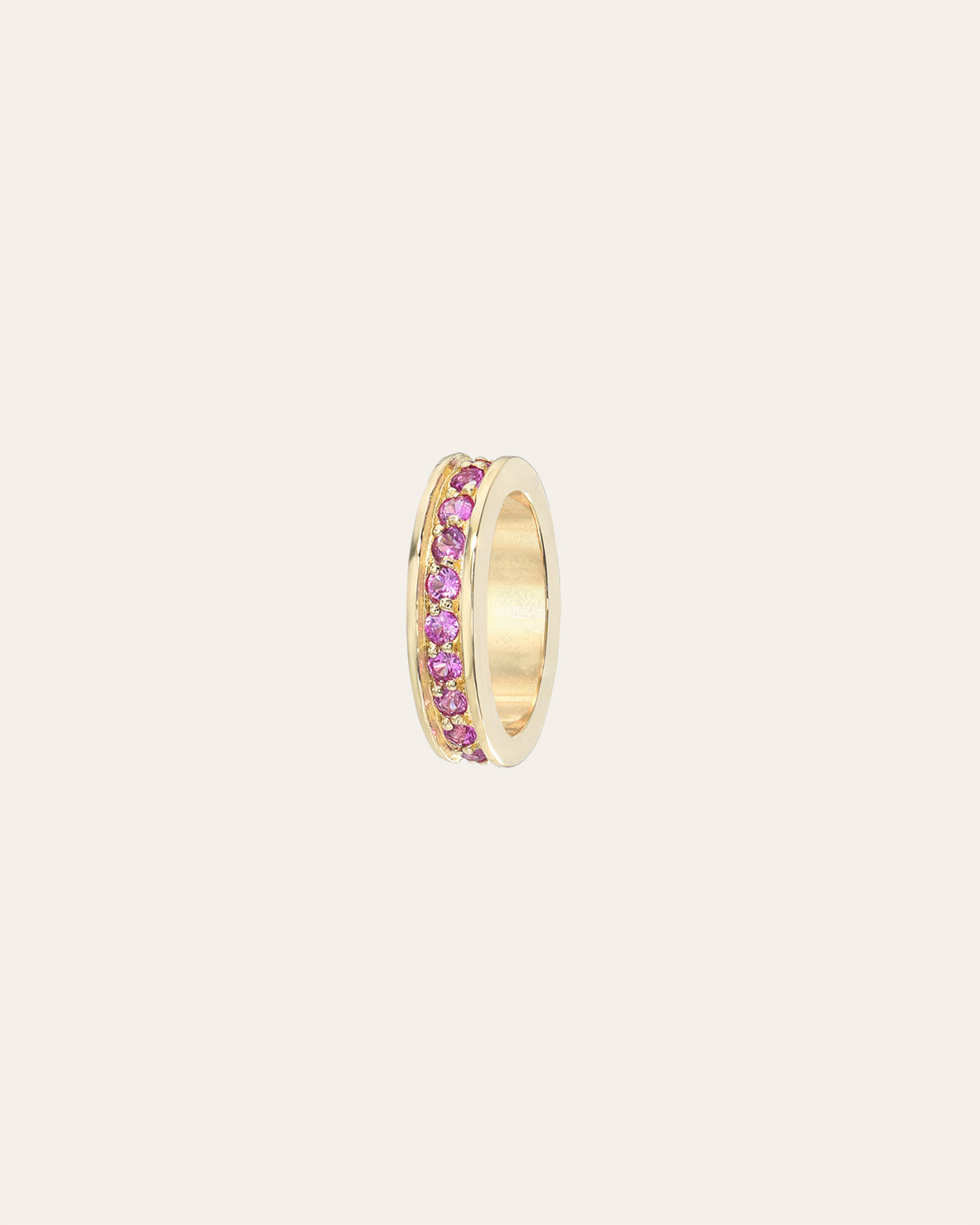 Pink Sapphire Eternity Heirloom Charm Zoe Lev Jewelry