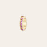 Pink Sapphire Eternity Heirloom Charm Zoe Lev Jewelry