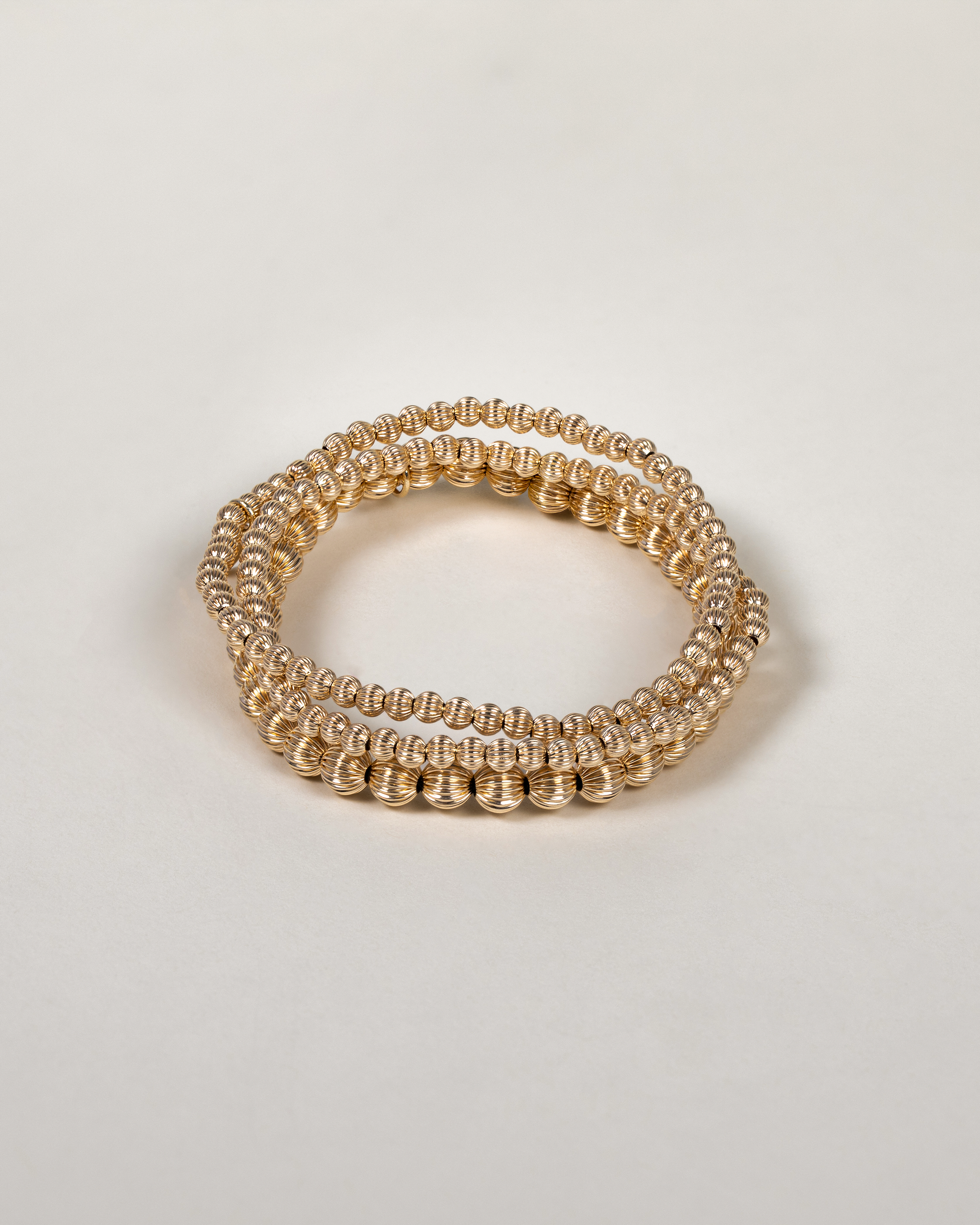 3mm Pleated Bead Bracelet Bead Bracelets Zoe Lev Jewelry