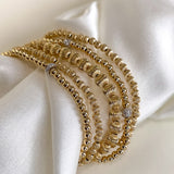 3mm Pleated Bead Bracelet Bead Bracelets Zoe Lev Jewelry