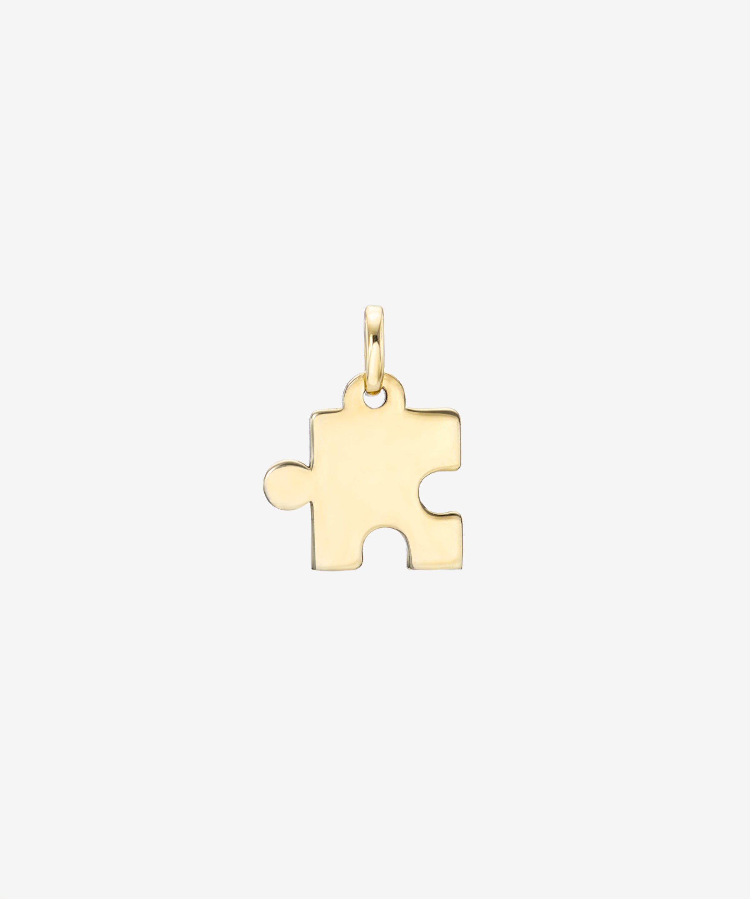 14K Gold Puzzle Piece Pendant Zoe Lev Jewelry