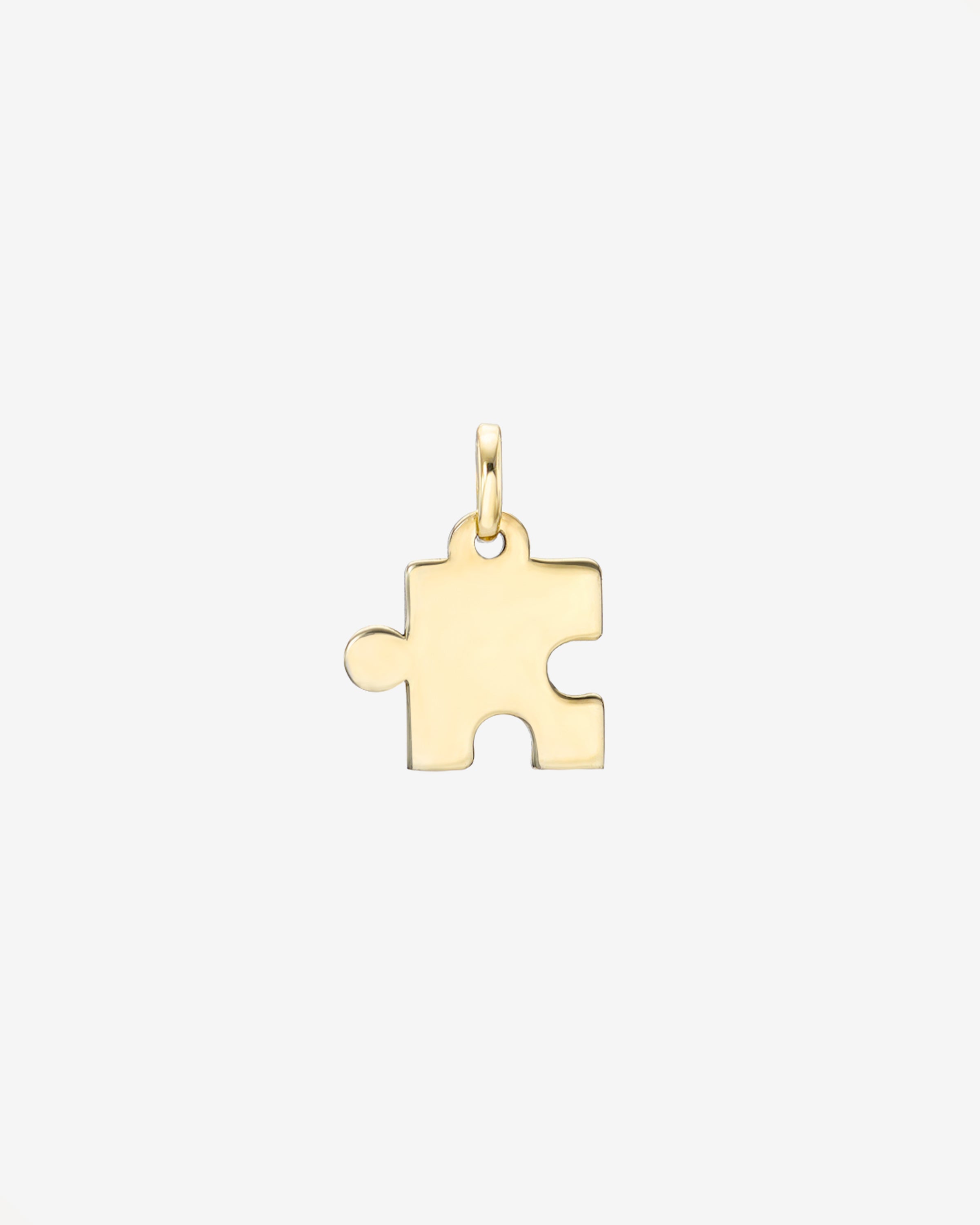 14K Gold Puzzle Piece Pendant Zoe Lev Jewelry