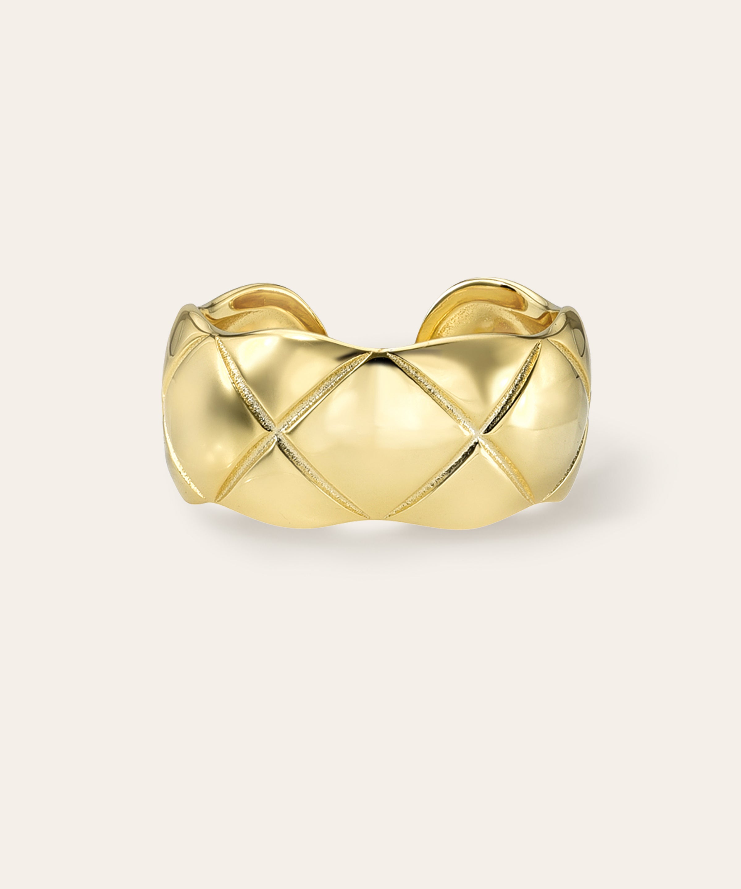 Quilted Ring Vermeil Zoe Lev Jewelry