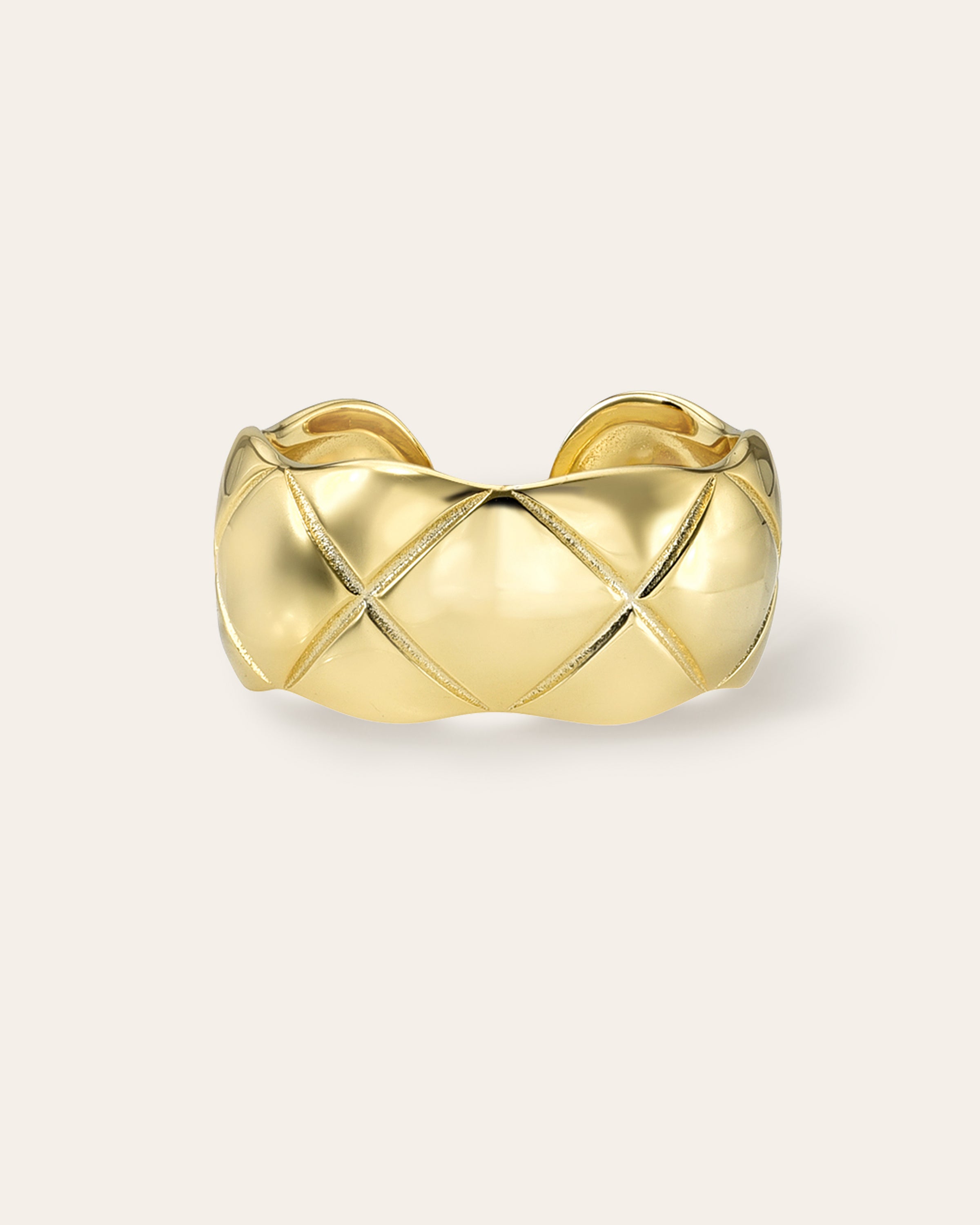 Quilted Ring Vermeil Zoe Lev Jewelry