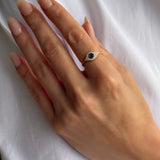 Diamond Evil Eye Ring - Size 6 SAMPLE SALE Zoe Lev Jewelry