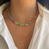 Rainbow Opal Bead Necklace SAMPLE SALE Zoe Lev Jewelry