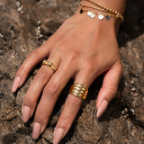 Wavy Band Ring Vermeil Zoe Lev Jewelry