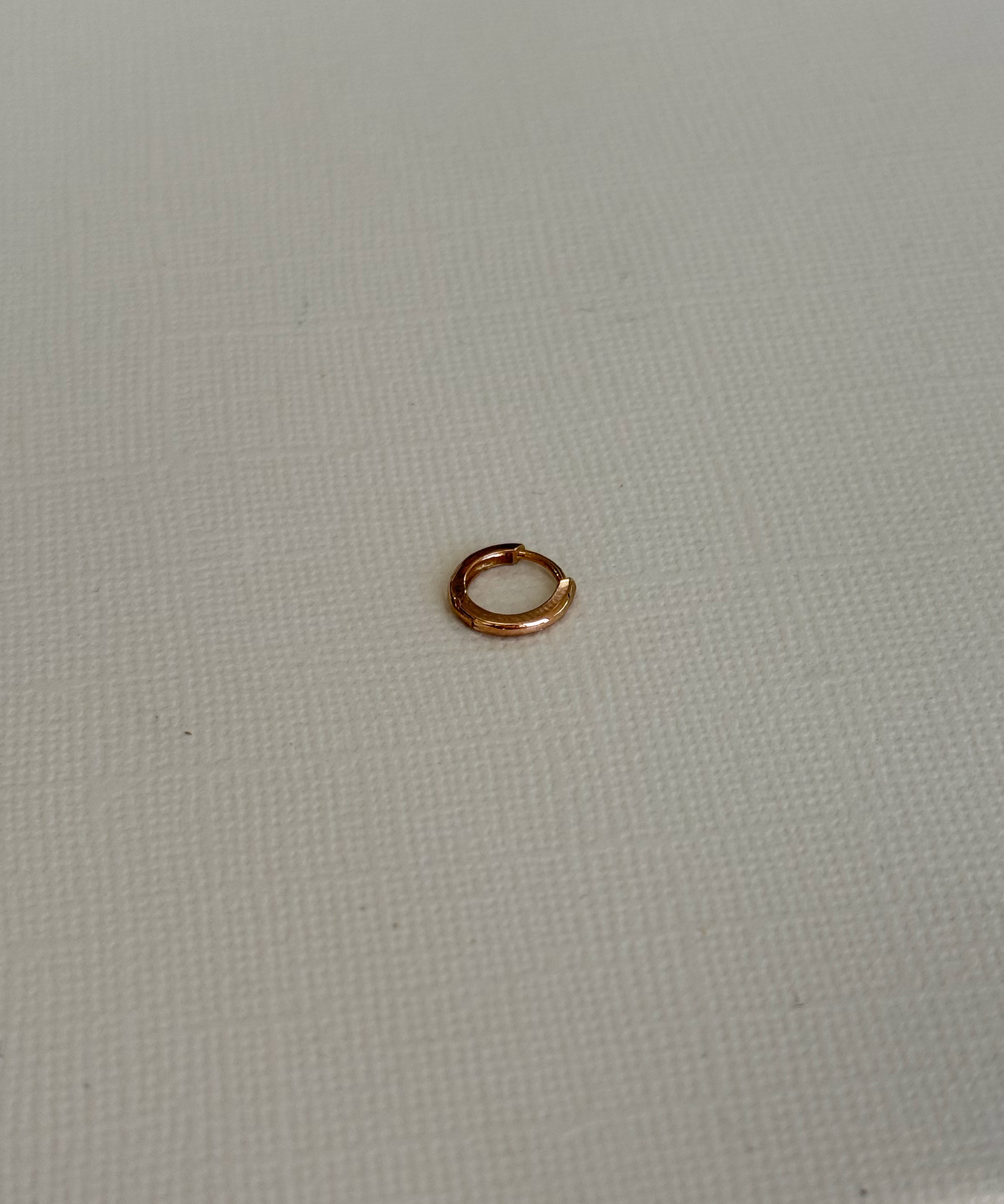 Rose Gold Mini Huggie - Single SAMPLE SALE Zoe Lev Jewelry