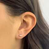 Diamond Evil Eye Stud - Single SAMPLE SALE Zoe Lev Jewelry