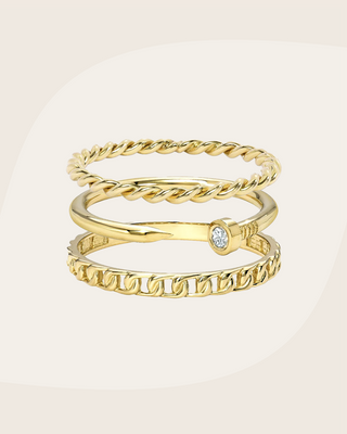 Rough Around the Edges Ring Trio