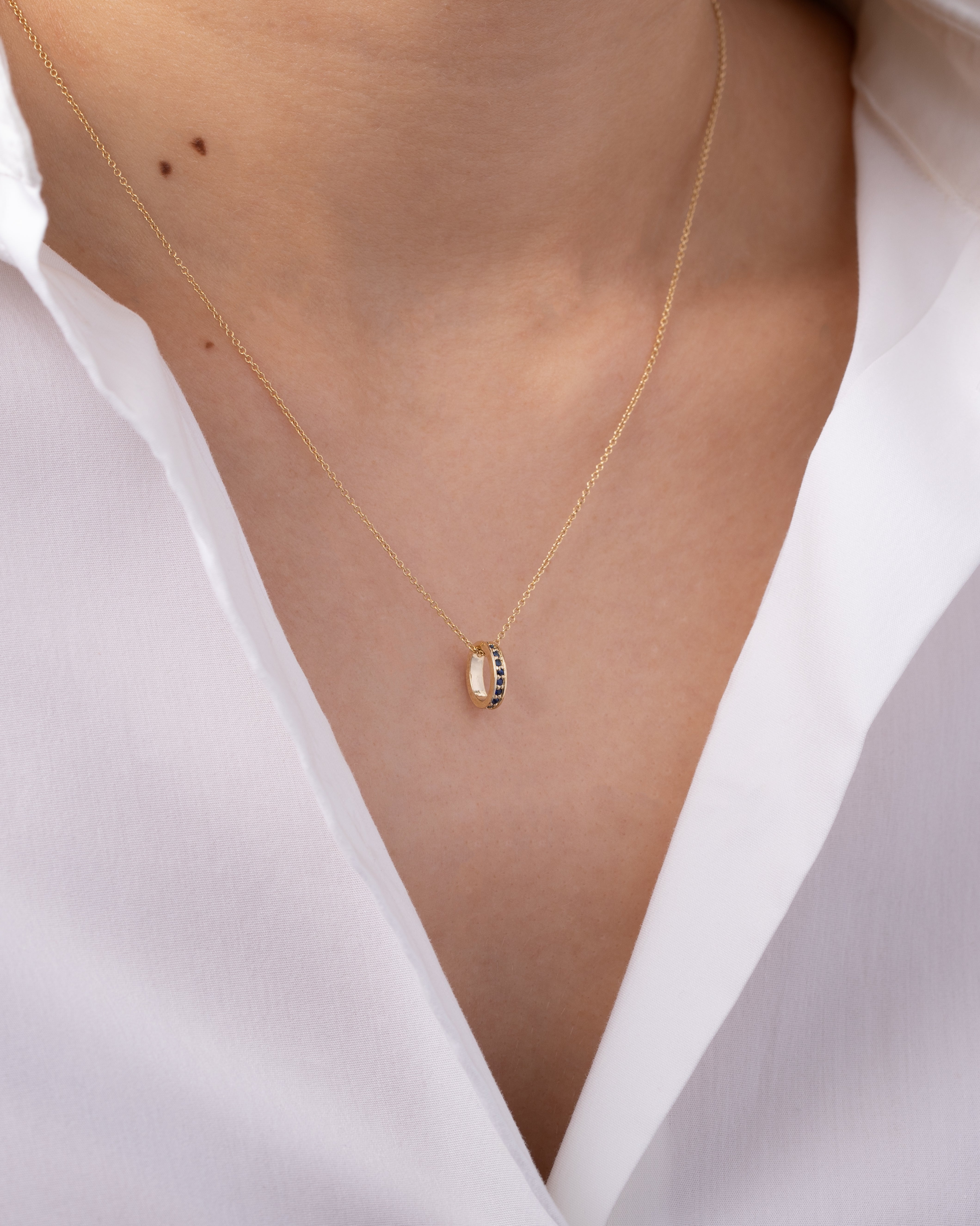 Sapphire Eternity Heirloom Charm Zoe Lev Jewelry