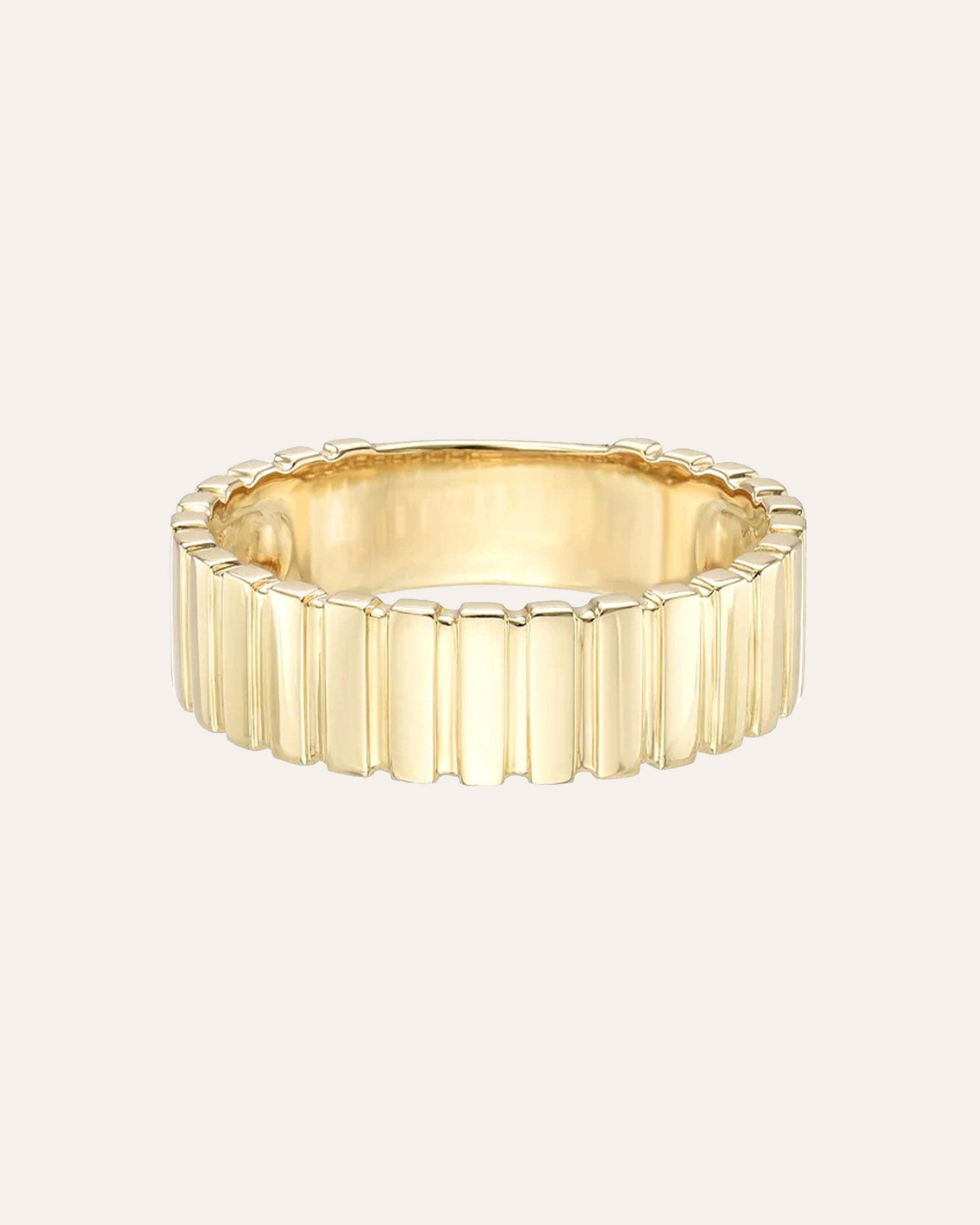 14k Small Cigar Bar Ring - Size 7 SAMPLE SALE Zoe Lev Jewelry