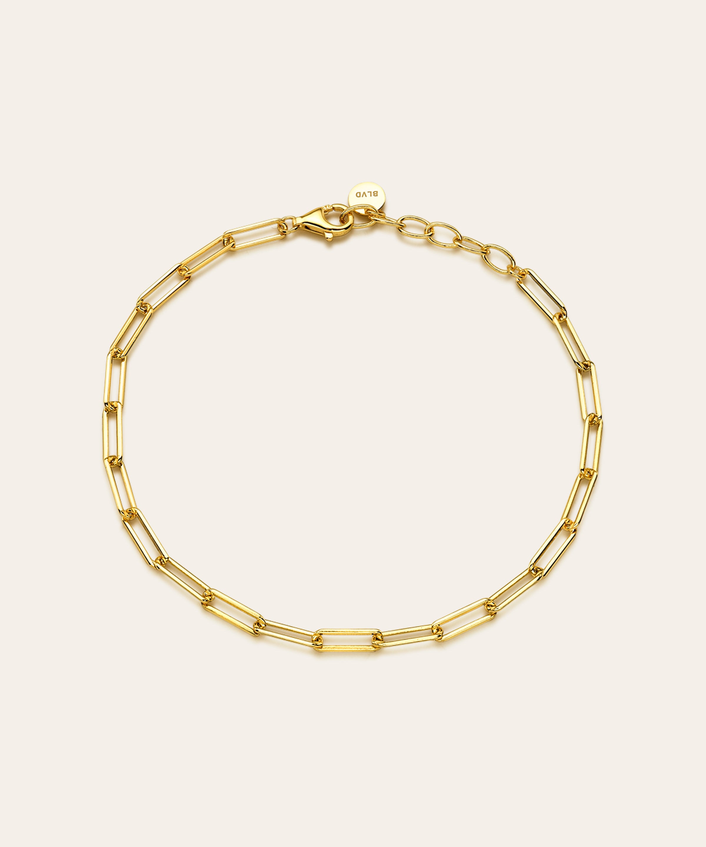 Small Open Link Chain Bracelet Vermeil Zoe Lev Jewelry
