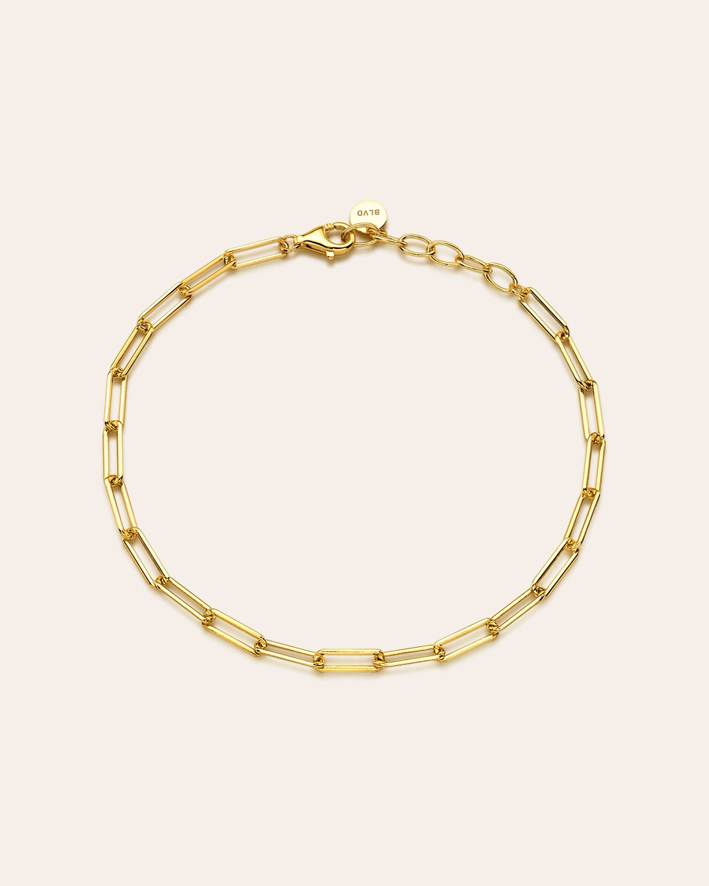 Small Open Link Chain Bracelet Vermeil Zoe Lev Jewelry