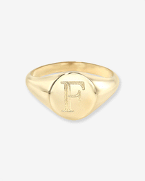 Small Signet Ring Personalized Zoe Lev Jewelry