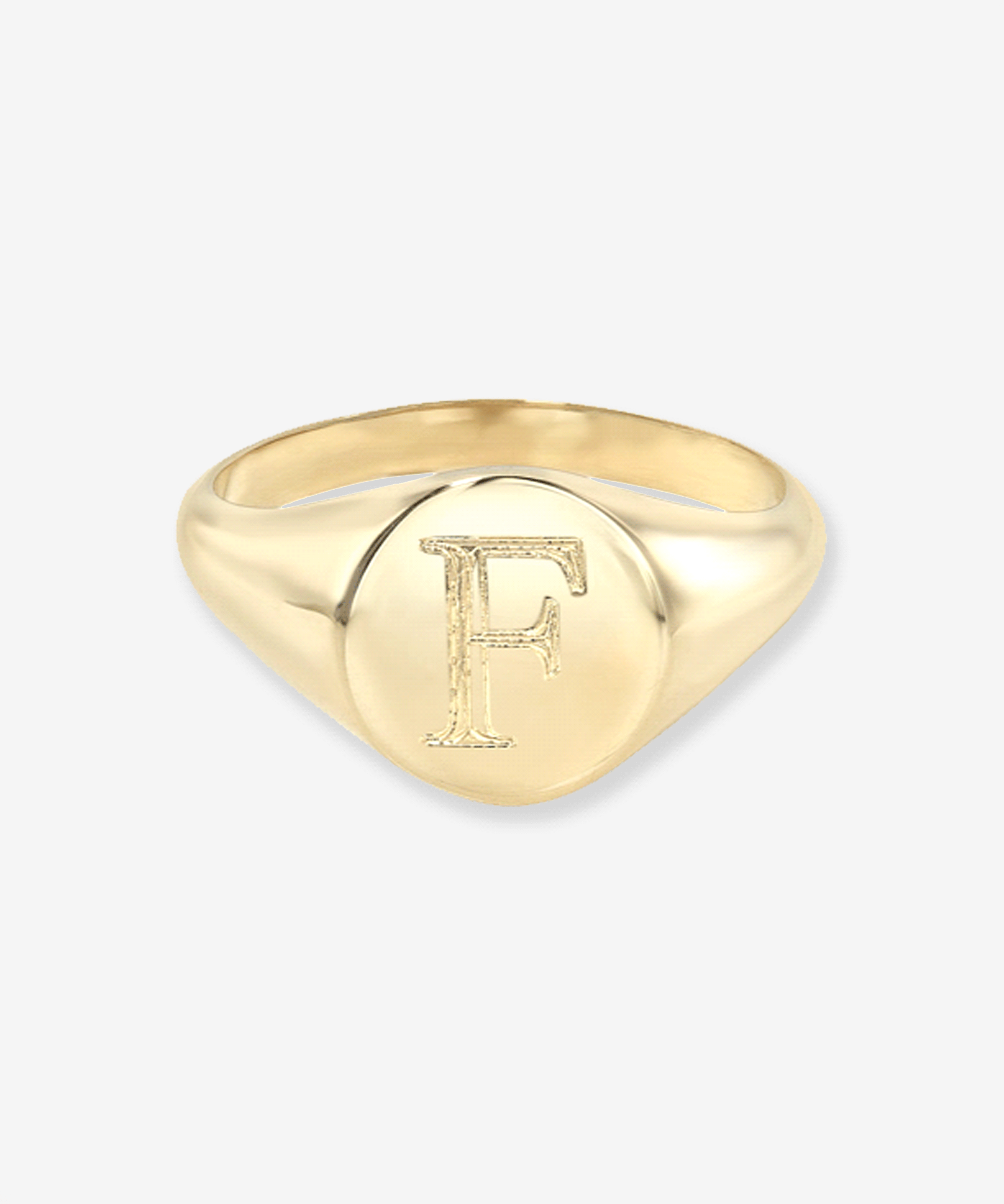 Small Signet Ring Personalized Zoe Lev Jewelry