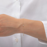 Small Lab Diamond Bezel Bracelet - 6.5"-7" SAMPLE SALE Zoe Lev Jewelry