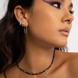 Diamond Pave Dome Claw Huggie Earrings Hoops & Huggies Zoe Lev Jewelry