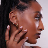 14k Gold Trio Hoop Earrings Hoops & Huggies Zoe Lev Jewelry