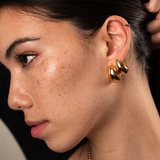 Gold Large Bubble Hoops SAMPLE SALE Zoe Lev Jewelry