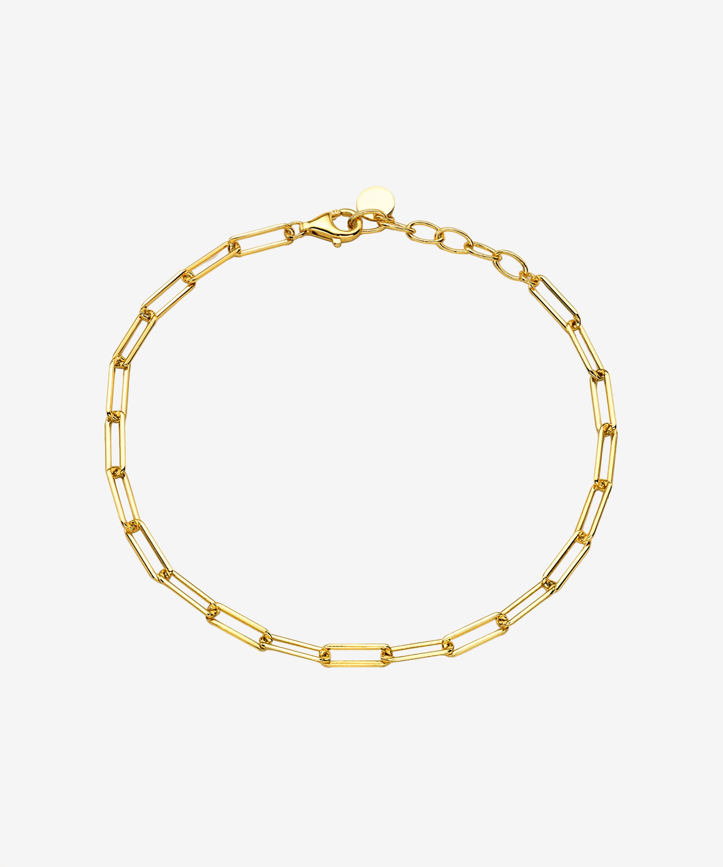 Small Open Link Chain Bracelet Vermeil Zoe Lev Jewelry