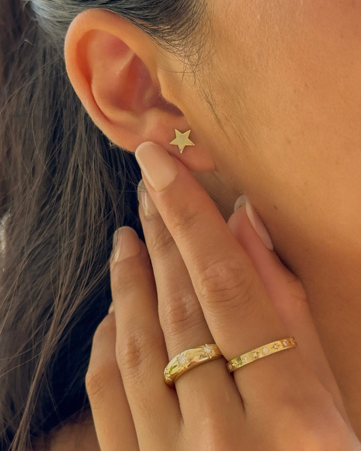 Domed Starburst Ring Zoe Lev Jewelry