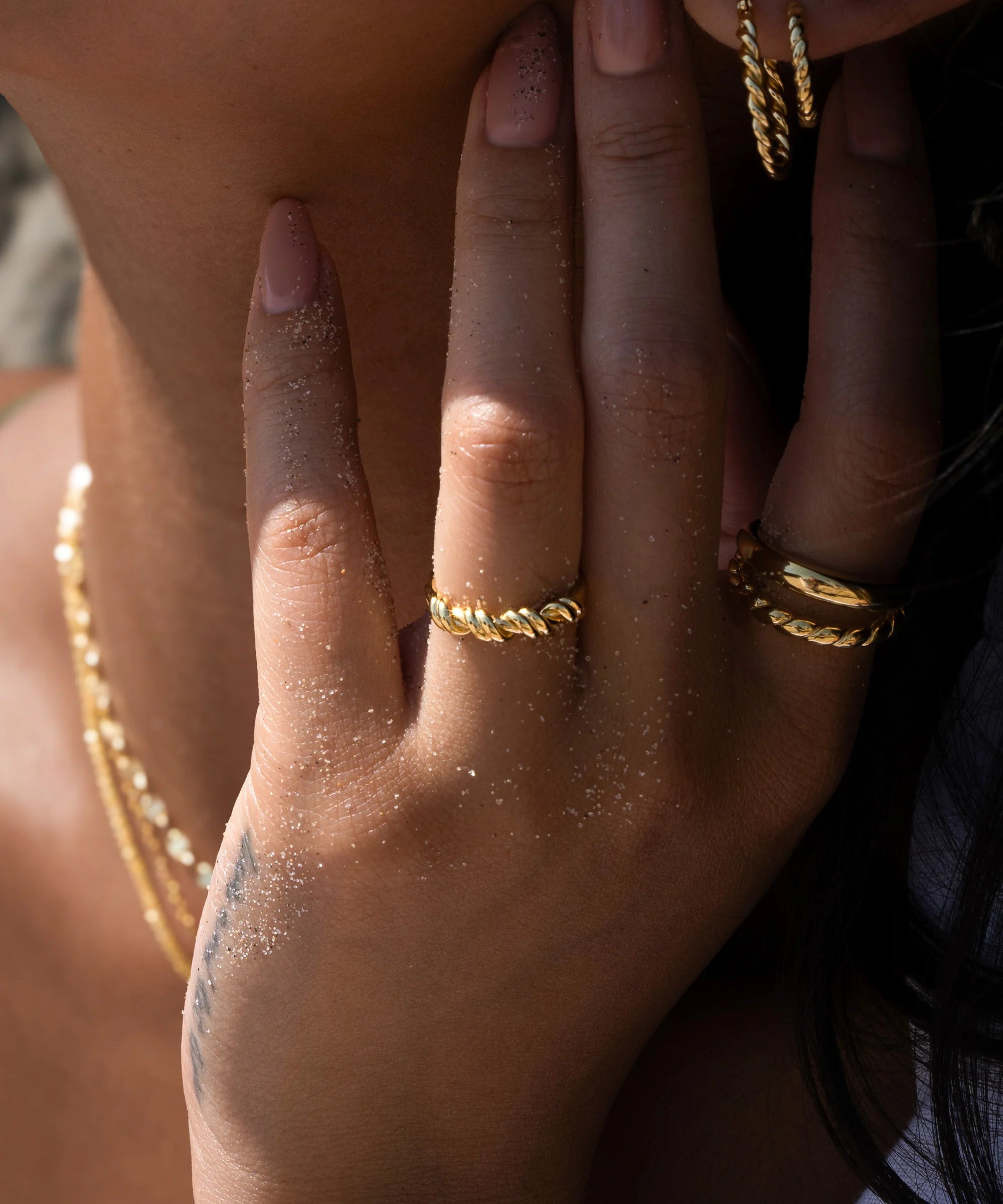 Half Twist Ring Vermeil Zoe Lev Jewelry