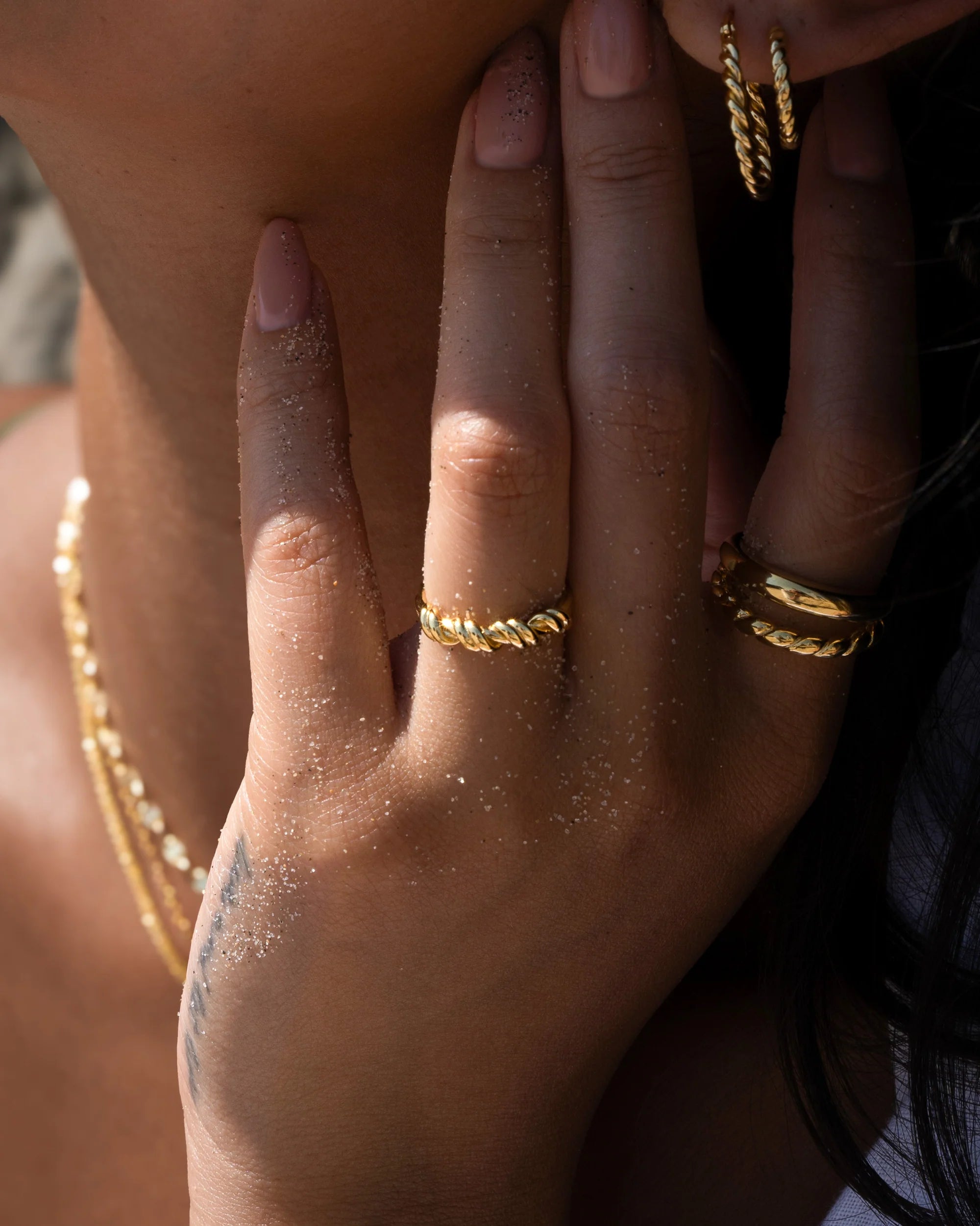 Half Twist Ring Vermeil Zoe Lev Jewelry