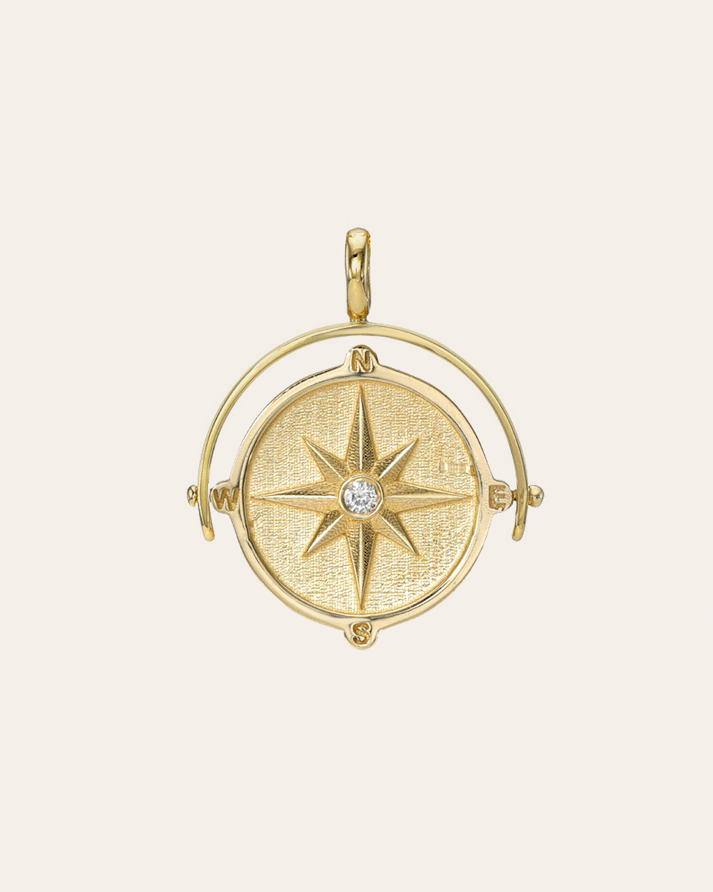 Spinner Compass Medallion Pendant