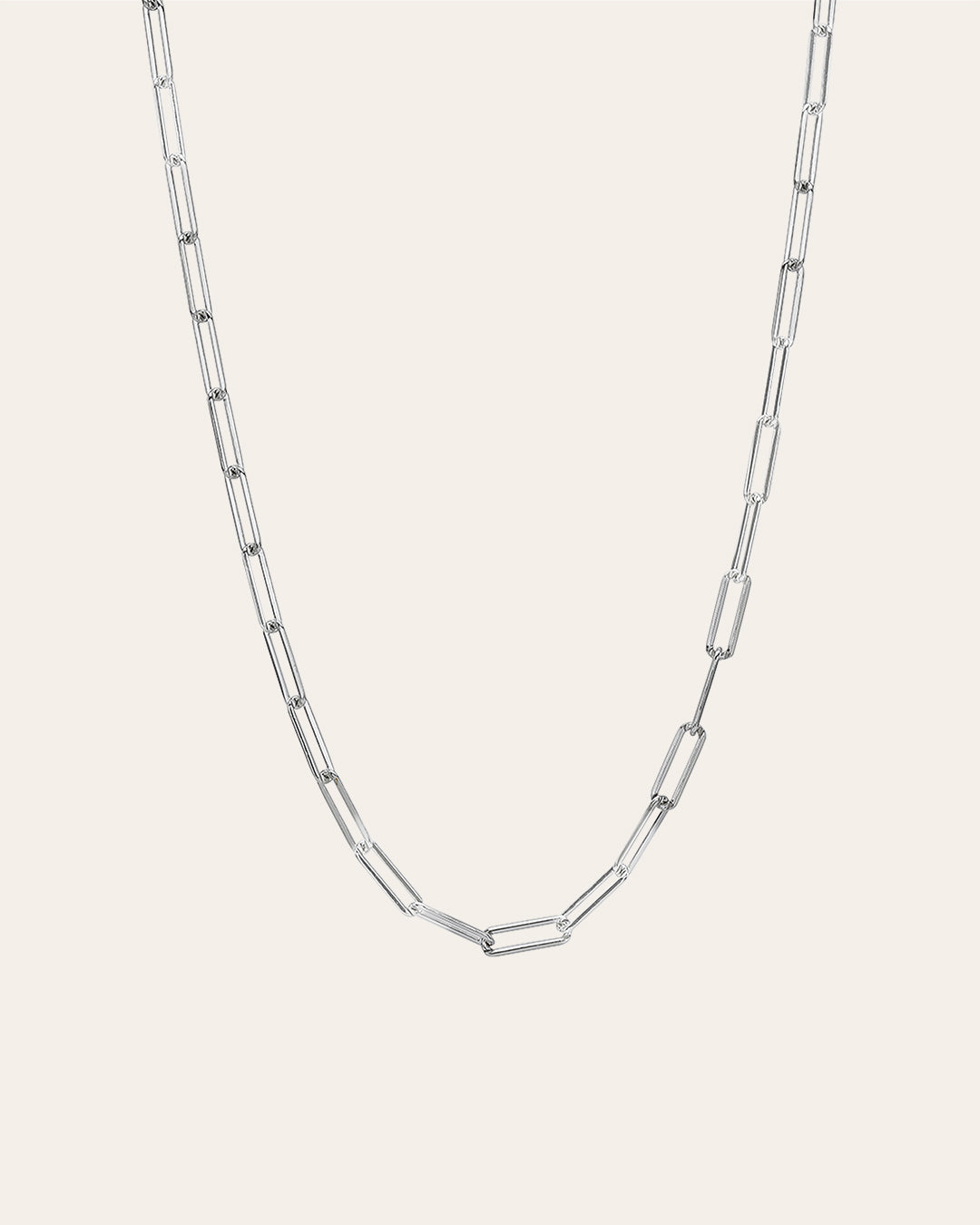Sterling Silver Open Link Necklace